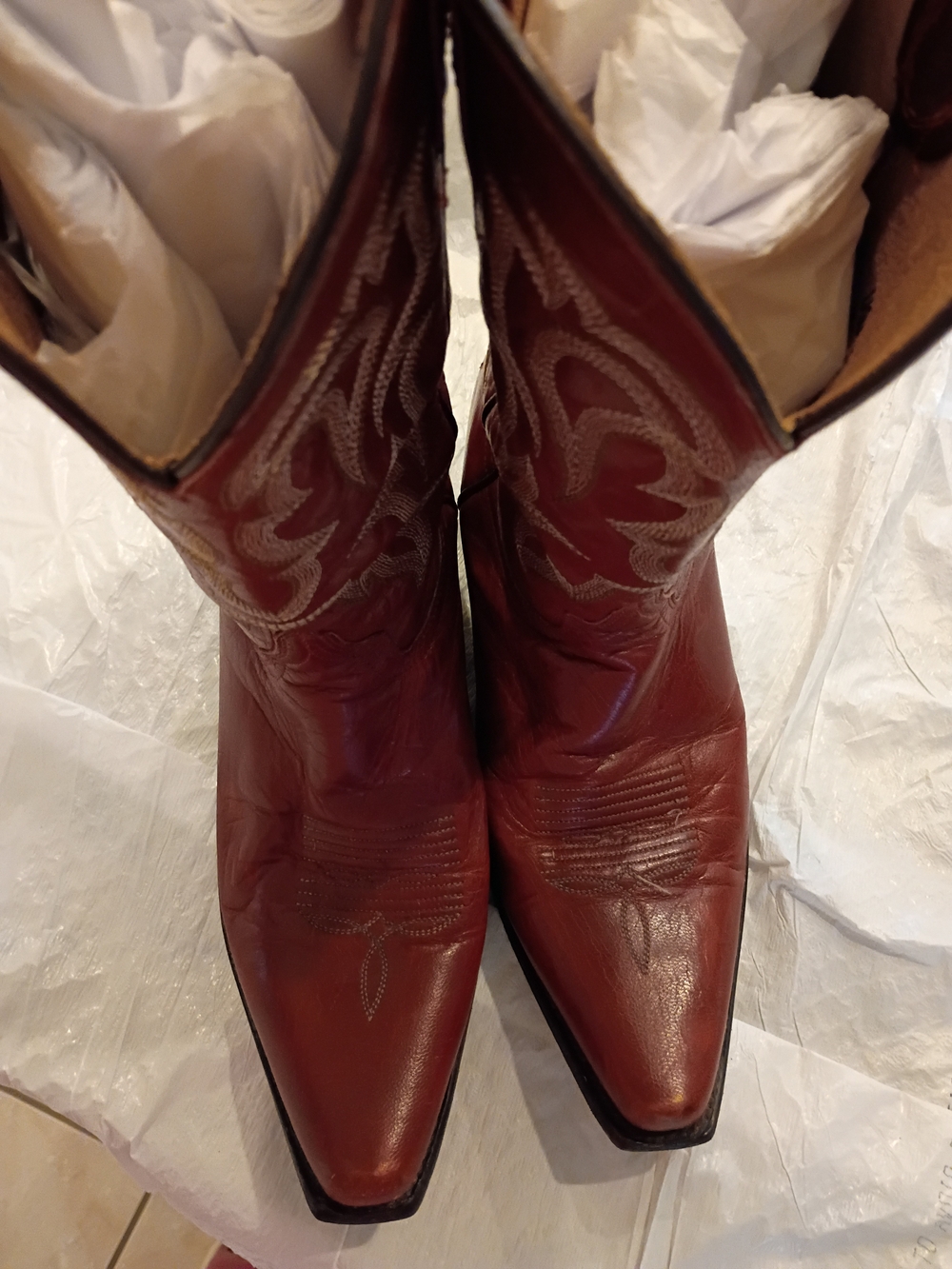 Shyanne Red Western Heeled Cowboy Boots 10 Nice!
